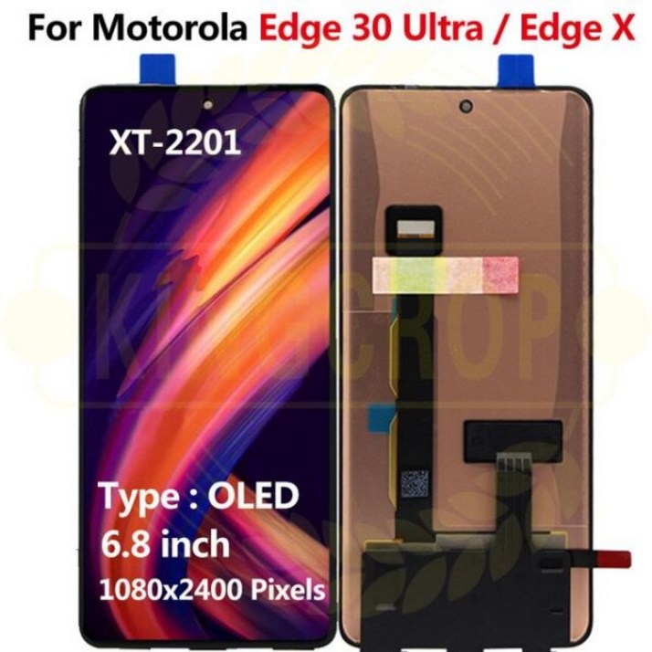 모토로라 모토 edge 30 LCD 디스플레이 터치 패널 화면 디지타이저 어셈블리 울트라 XT-2201 6