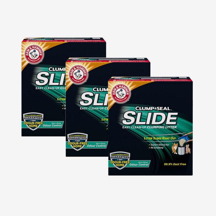 암앤해머 벤토나이트 고양이모래, 논스탑 오더컨트롤, 3개, 6.35kg