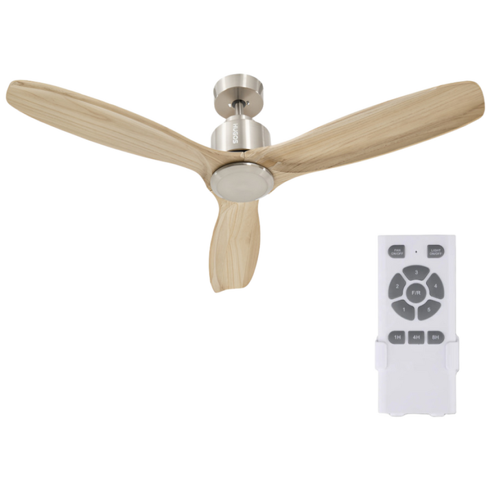 52인치 저소음 천장실링팬 리모컨 포함 무상AS  화이트  우드 색상 역방향가능