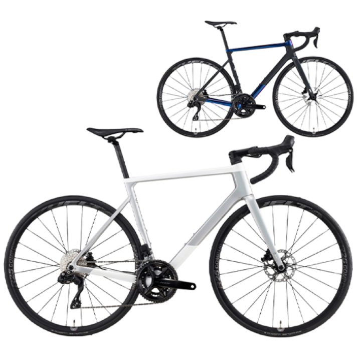 첼로 2025 100% 완조립 700C 케인 E7 24단 105 Di2 카본 올라운드 로드 사이클 자전거, 스페이스블랙(유광)/코스모블랙(무광), 1개