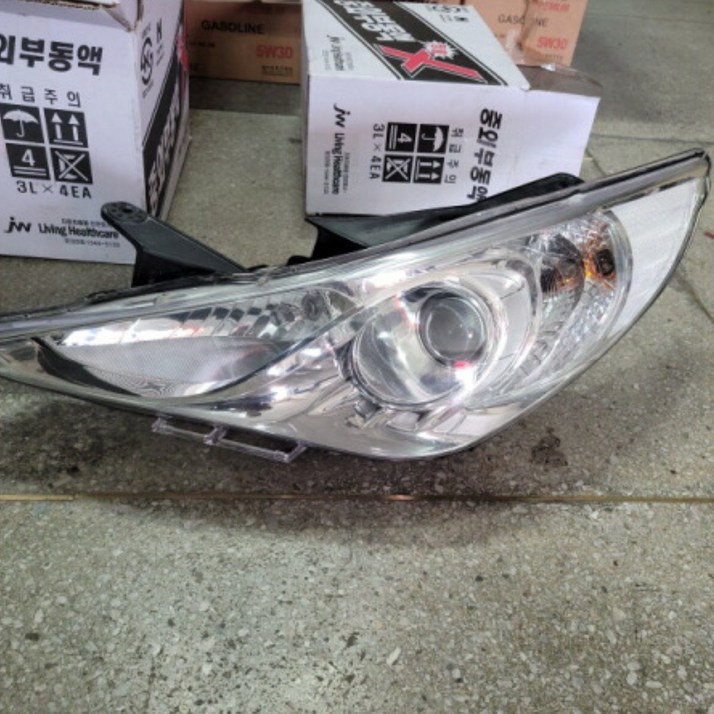 YF쏘나타 라이트 YF소나타 라이트 YF쏘나타 헤드램프 YF쏘나타 전조등 중고품 할로겐타입, 1개