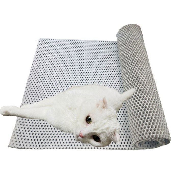 제일매트 고양이 사막화방지 화장실 모래 벌집 매트, 베이지 5510235260
