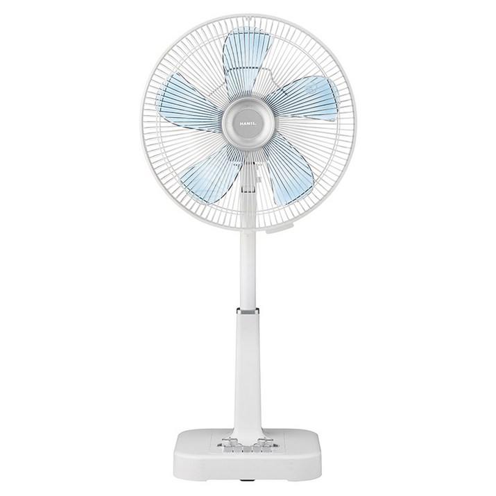 한일 스탠드형 기계식 레트로 선풍기 심플화이트 화이트가드 35cm REF487, REF487