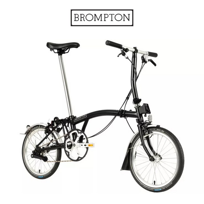 브롬톤 2022 C라인 유틸리티3단 접이식 폴딩 자전거 로우 16인치  블랙