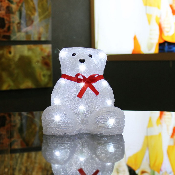 크리스마스 장식 소품 LED 무드등 조명 조형물 눈사람인형 사슴인형 곰인형