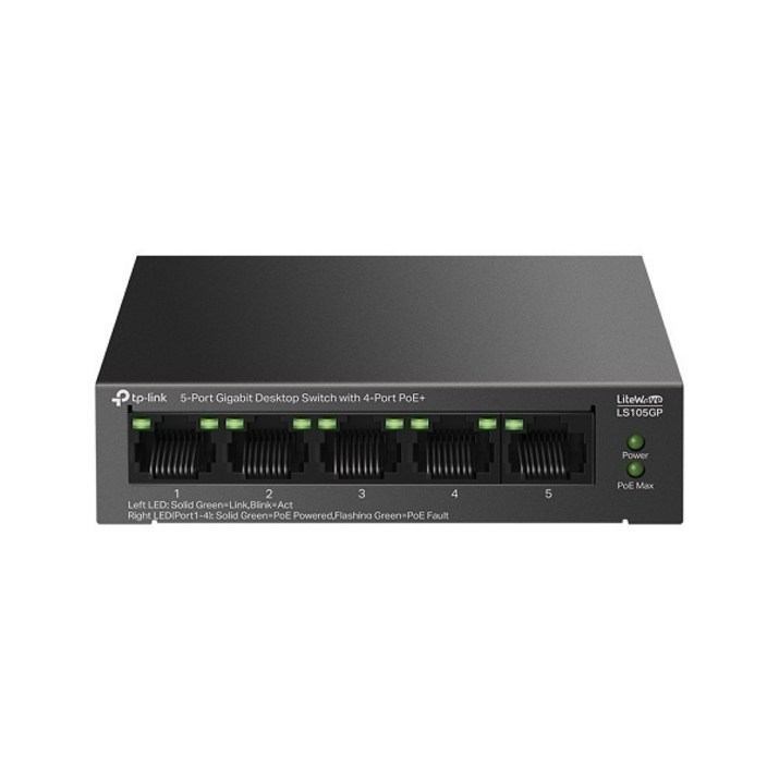 티피링크 LS105GP 4포트 PoE포트 기가비트 스위치허브 티피링크 LS105GP 4포트 PoE포트 기가비트 스위치허브
