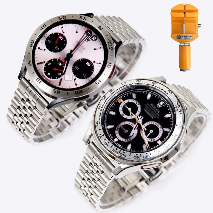 오르몽트 갤럭시워치4 클래식&워치4 쥬빌레 일자형 스트랩 46mm 42mm 44mm 40mm 호환 +공구