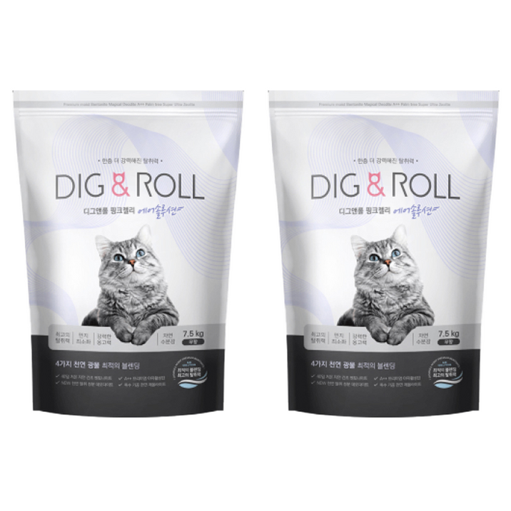 디그앤롤 핑크젤리 에어솔루션 고양이 모래