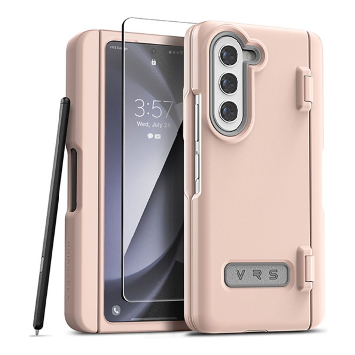 베루스 테라가드 모던 펜커버 자동 힌지 보호 S펜 수납 휴대폰 케이스 + 필름 세트