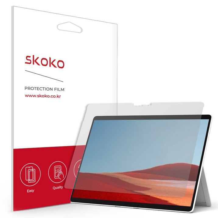 스코코 지문방지 저반사 태블릿PC 액정보호필름 세트