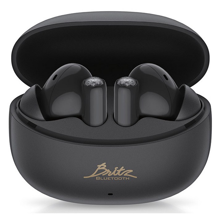 브리츠 노이즈캔슬링 무선 블루투스 v5.3 이어폰, AcousticANC7, 블랙, 23시간, 방수가능, AcousticANC7, 블랙