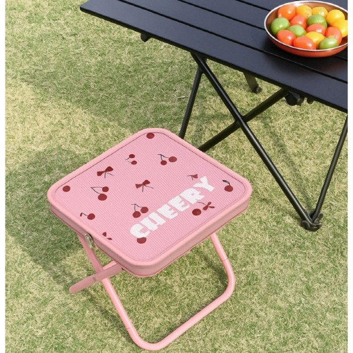 살림만렙 아웃도어 피크닉 캠핑 파우치형 접이식 휴대용 의자