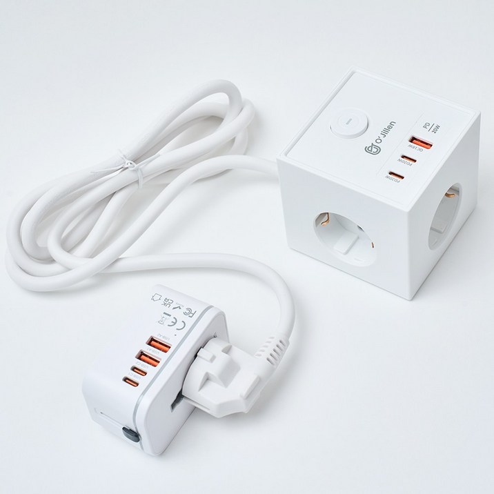 오지렌 여행용 고속충전 멀티탭 멀티어댑터, 1개, 화이트