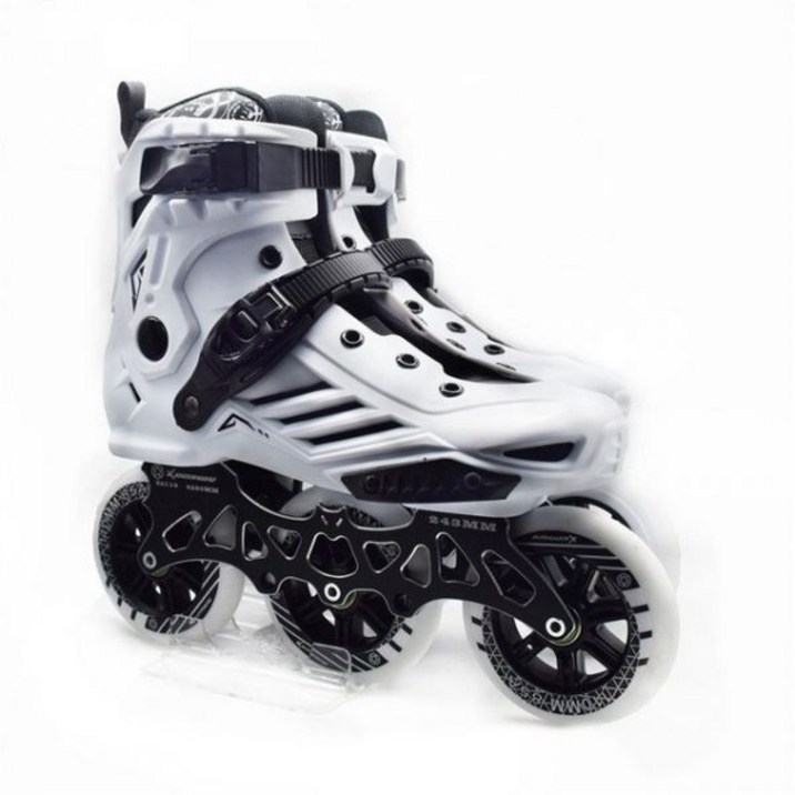 3 바퀴 인라인 속도 saktes 신발 다목적 스케이트 프레임 4X80mm 슬라럼 FSK 롤러 스케이트 patins 학생 EUR 35-44