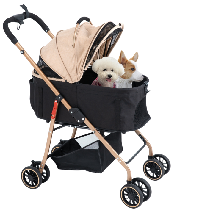 MILA&LOUIS 2025최신 강아지 유모차 애견유모차 원터치 퀵폴딩 강아지유모차 분리형 프리미엄 소형견 접이식 개모차