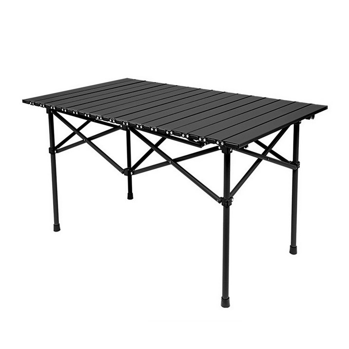 안노억 접이식 캠핑 테이블 접이식 알루미늄 대용량 휴대용, 블랙