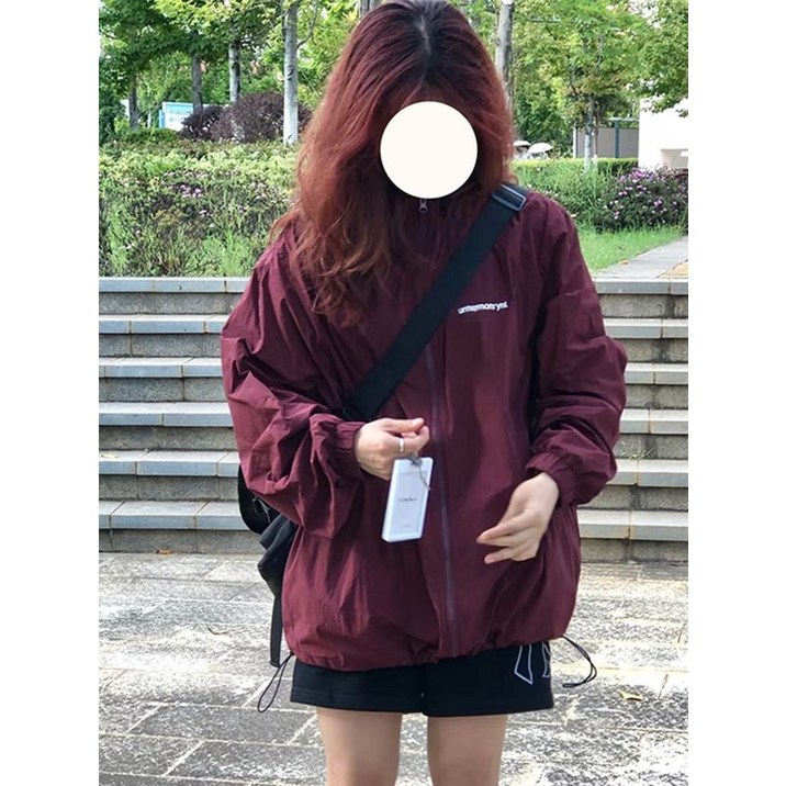 겉옷 긴팔 솔리드 후드 캐주얼 점퍼 여름 자외선 차단제