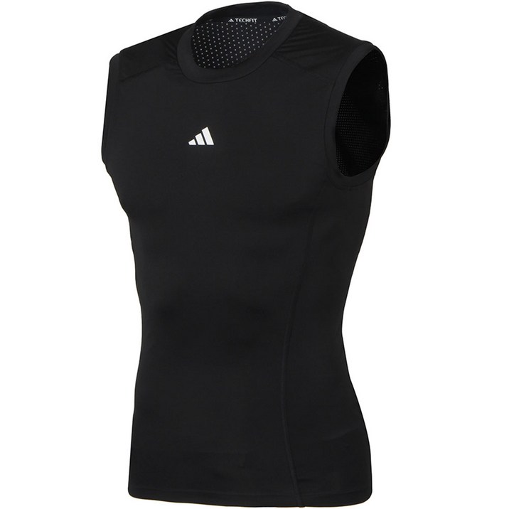 아디다스 민소매 스포츠 런닝 나시 나시티 슬리브리스 TF 블랙 남여공용 운동복 + SHP 마스크