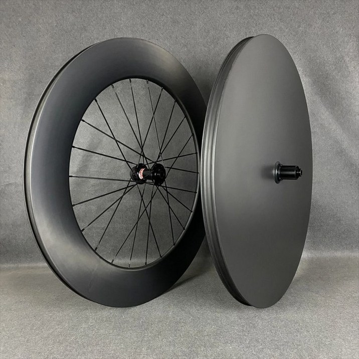 자전거 카본 클로즈휠 88mm 디스크휠 세트 700C 로드 픽시, 1개