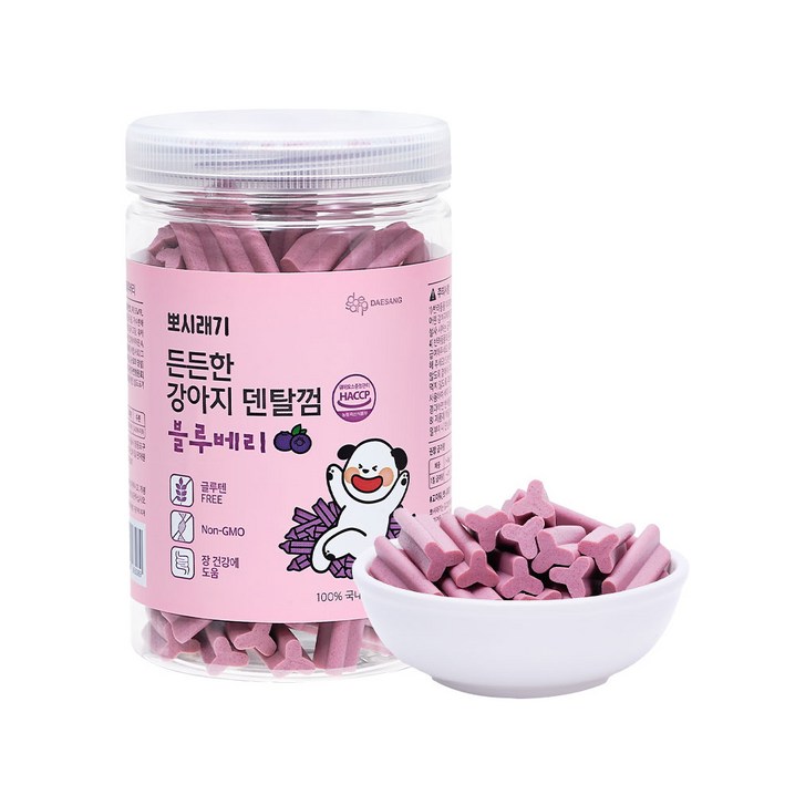 뽀시래기 든든한 강아지 덴탈껌, 블루베리, 300g, 1개