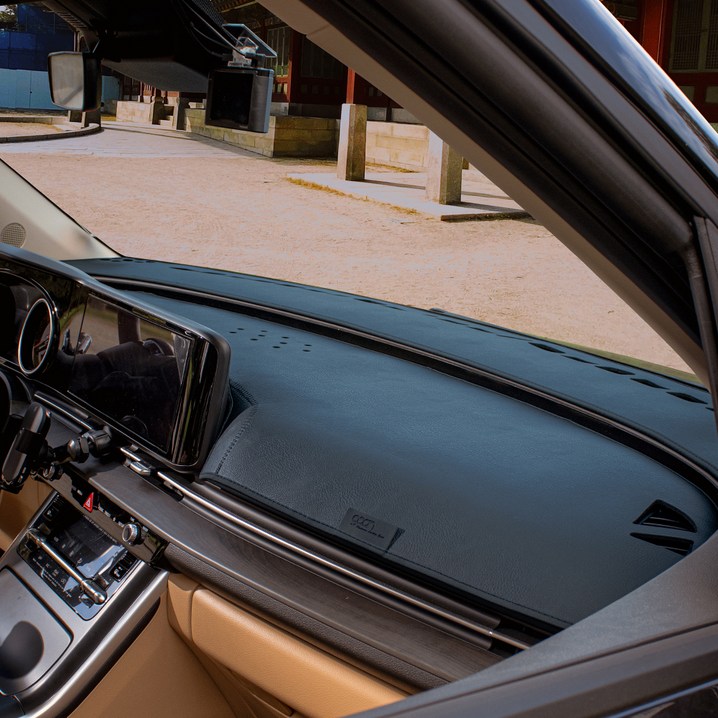 gaon 가죽 대쉬보드커버 3세대, 블랙, EV4 25년2월HUD유센터스피커유