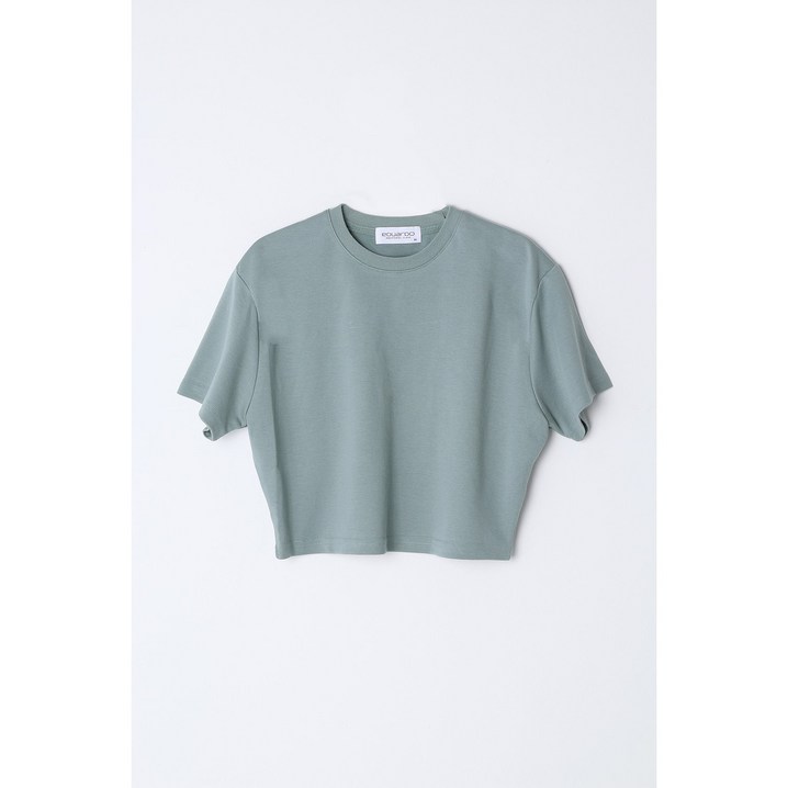 Women에두아르도노멀 레귤러핏 크롭 반팔 티셔츠