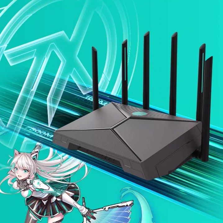 에이수스 ASUS 무선 게이밍 라우터 TXAX6000버전WiFi6 게임 가속 듀얼 2.5G 포트 6000M AX6000초고속 공유기