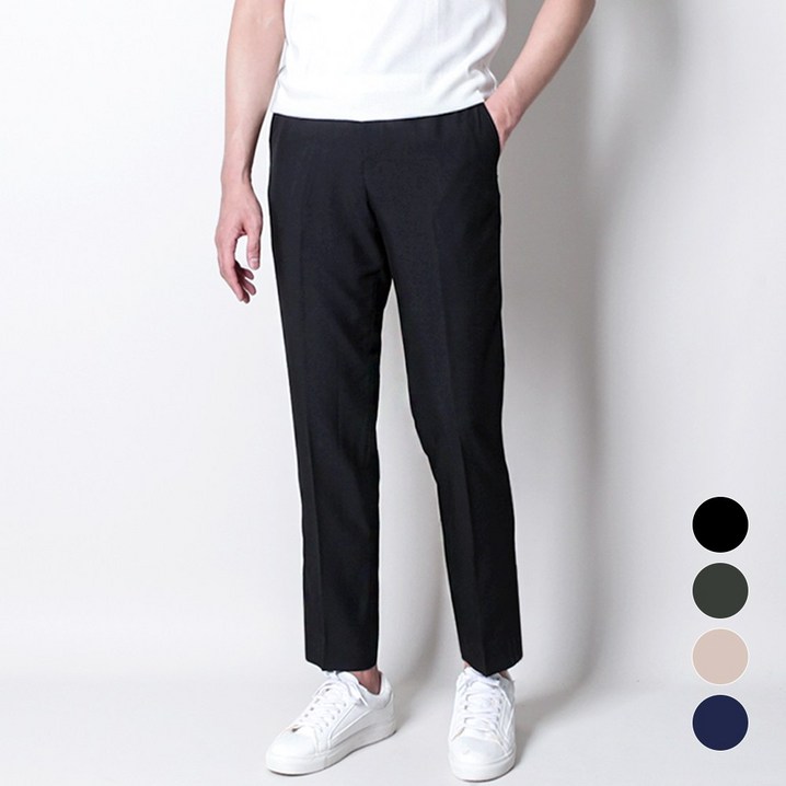 디아웃핏프리미엄 쿨 린넨 슬랙스 여름 스판 히든밴딩 남자 시원한 남성 아이스 정장바지