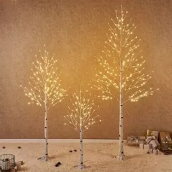 크리스마스집꾸미기 자작나무 LED 크리스마스트리 2종 60cm,120cm 구성