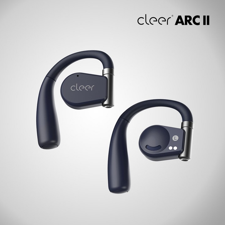 클리어 아크2 오픈형 블루투스이어폰 ARC2 귀걸이형 스포츠 무선 이어폰 운동 스냅드래곤, 뮤직 에디션 네이비