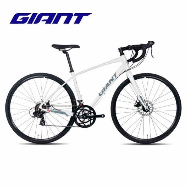 Giant Giant Speeder D2 알루미늄 프레임 경량 엔트리 14 단로드 바이크, 700CX480MM, 밝은 흰색,키 167185cm