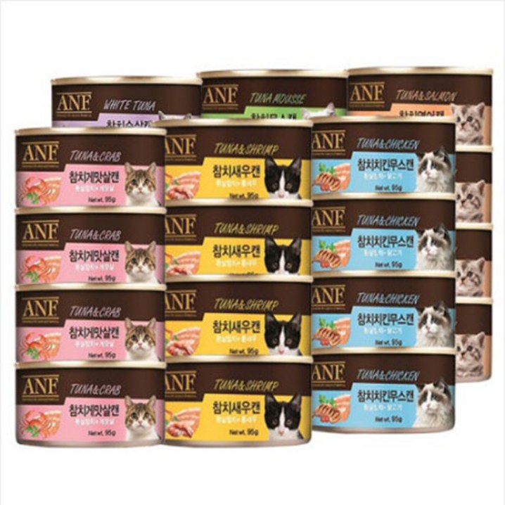 ANF 캣푸드 캔 6종콤보 95g x 24개 6종 각 4개씩 총24개