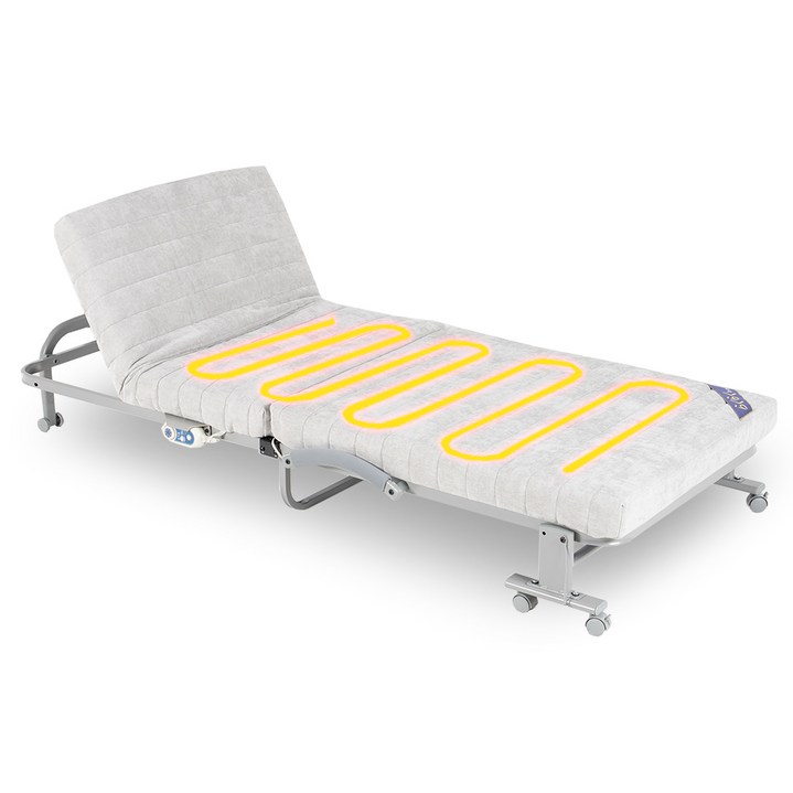 라꾸라꾸 온열 접이식침대 CBK-006S(G) 프리미엄골드 싱글, 그레이계열