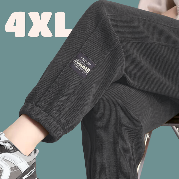 2XL4XL 비크네 빅사이즈 이중절개 코듀로이 조거팬츠