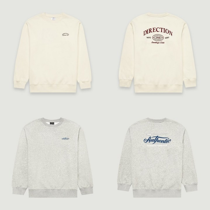 4층 행텐틴즈 컬리지셋업 그래픽 퍼 맨투맨(14490-031-854-69)