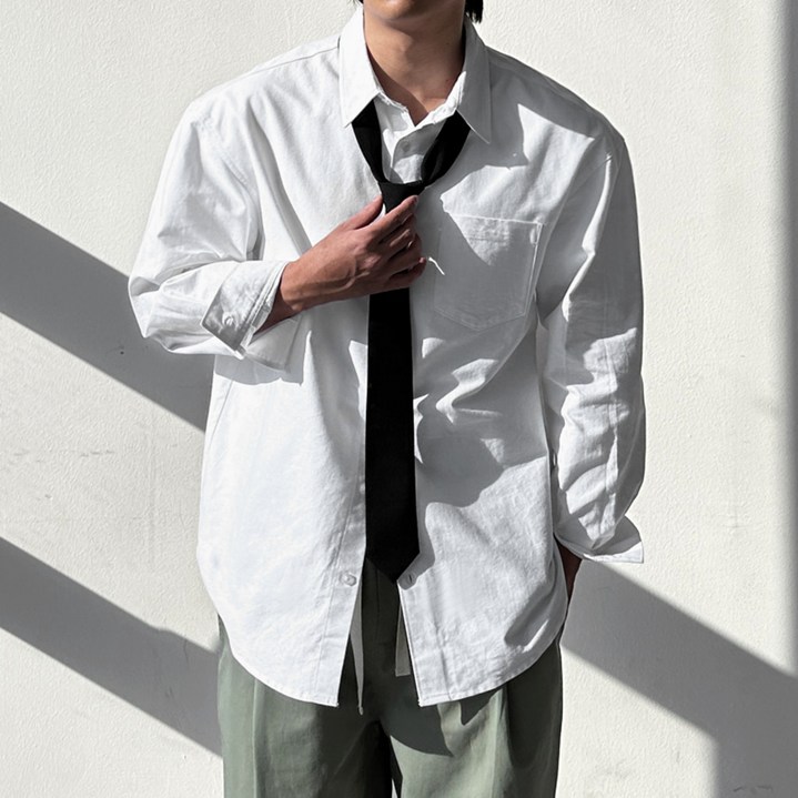 면 100% 고퀄리티 남자 오버 루즈핏 고밀도면 카라 옥스포드 셔츠 빅사이즈