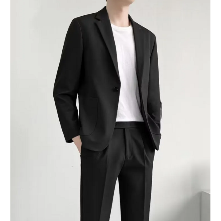 SHINGMEI 세미정장 남자 박시 정장 상의+하의