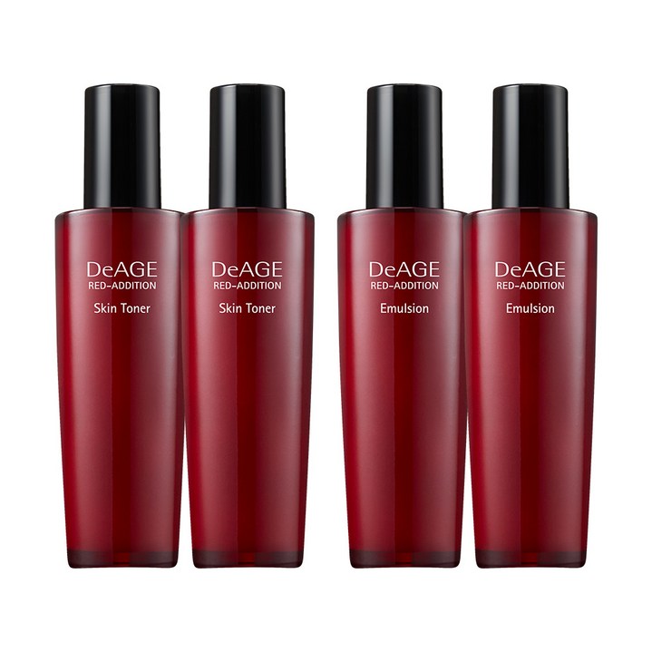 참존 디에이지 레드 에디션 22 기초 듀오세트 스킨 로션 120ml 단품 총 4개, 1세트