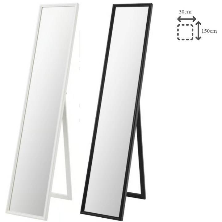 이케아 전신거울 스탠드형 거울 화이트 30x150 플라크난