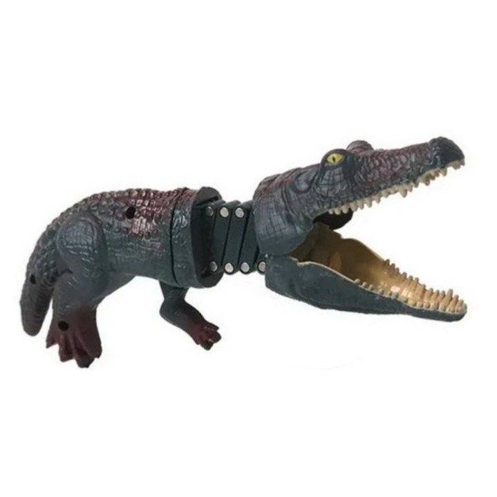 토이즈데이 방아쇠를 당기면 크왕 집게 어린이 장난감 단체 선물 구디백, 12개, 악어