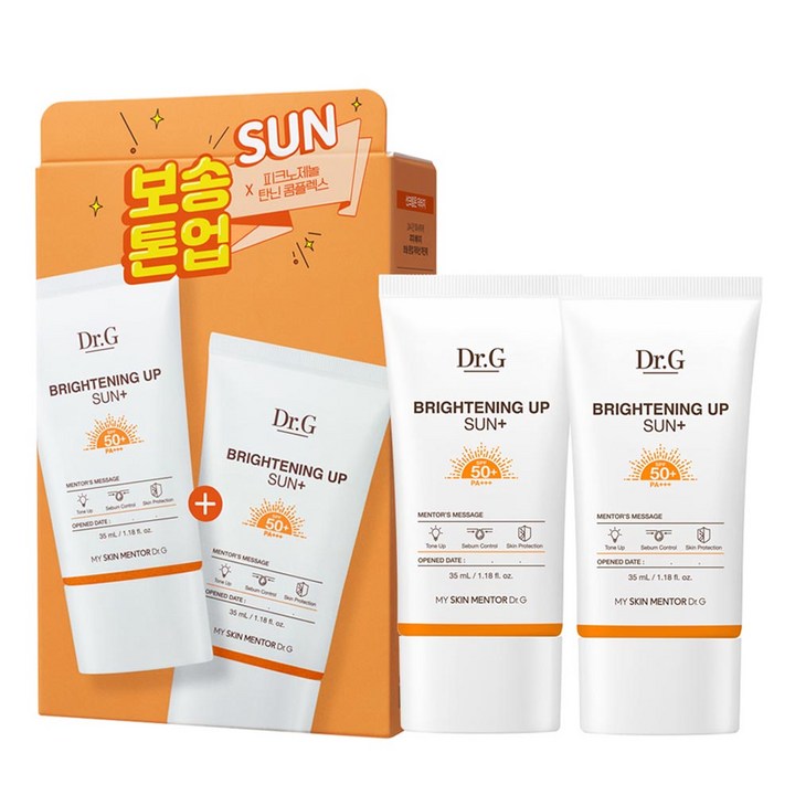 닥터지 브라이트닝 업 선 플러스 SPF50 PA, 35ml, 2개 닥터지 브라이트닝 업 선 플러스 SPF50 PA, 35ml, 2개