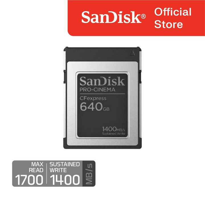 샌디스크 PROCINEMA CFexpress Type B Card 640GB, 1개