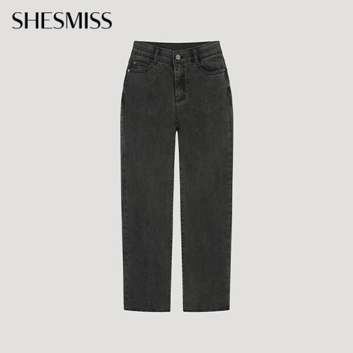 쉬즈미스 인밴딩 슬림 데님 팬츠 SSMSLO32010 BK