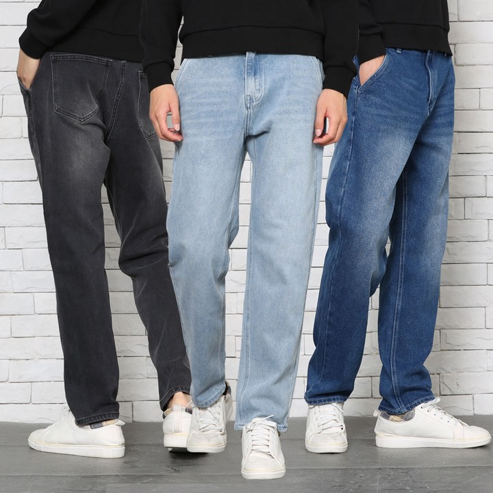남자청바지 데일리 프리미엄 스판 워싱 데님 5종택1