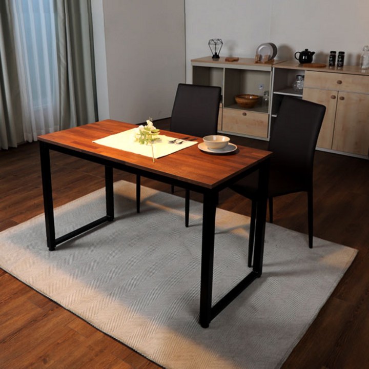 멀바우식탁 [저스틴퍼니처]로드 멀바우 1200 식탁 테이블+의자2개