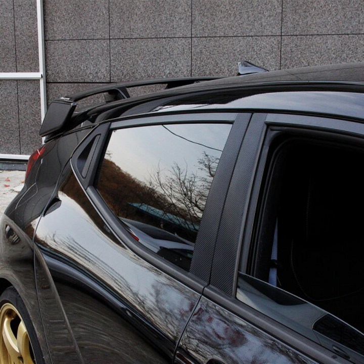 모터스파이 현대 벨로스터 N B필러 C필러 도어손잡이 카본 데칼 랩핑 보호필름 스티커, 손잡이 헤어라인실버, 1개