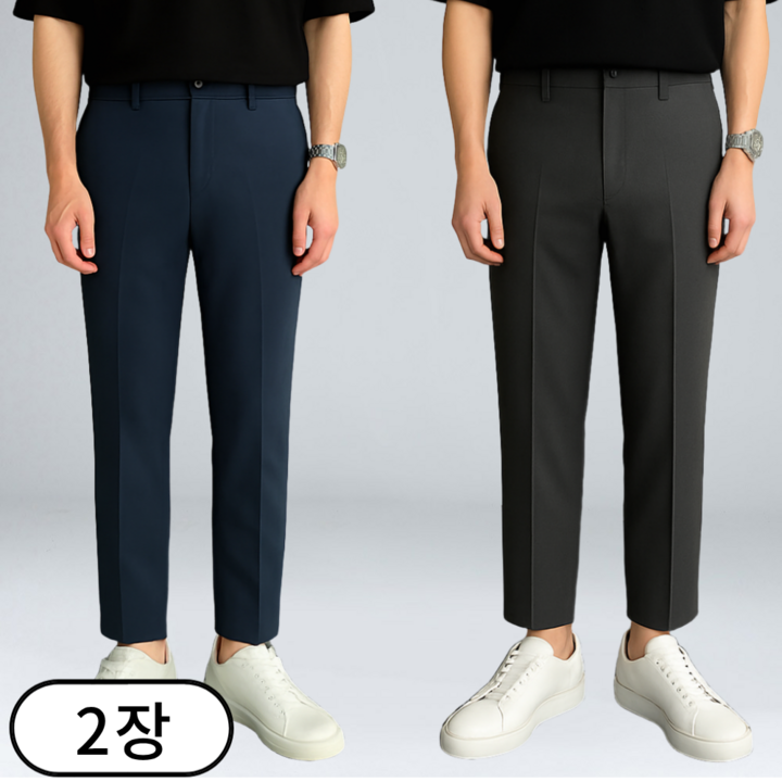 11 이브 남성용 히든 밴딩 스판 일자핏 슬랙스 빅사이즈 30822