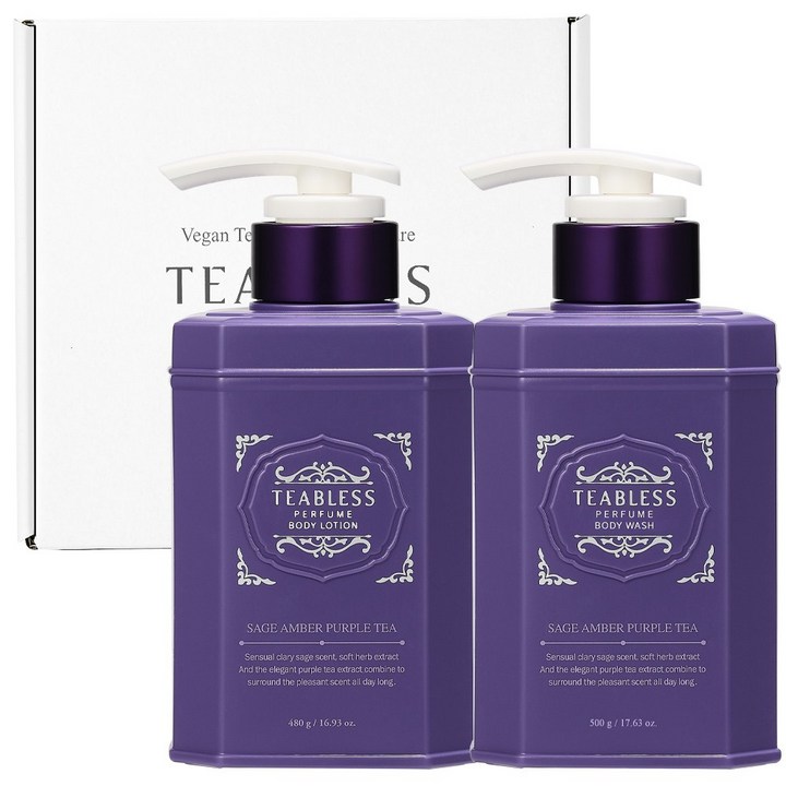 티블레스 퍼플티 퍼퓸 바디로션 480g 바디워시 500g 선물상자 플로럴우디향, 1개 티블레스 퍼플티 퍼퓸 바디로션 480g 바디워시 500g 선물상자 플로럴우디향, 1개