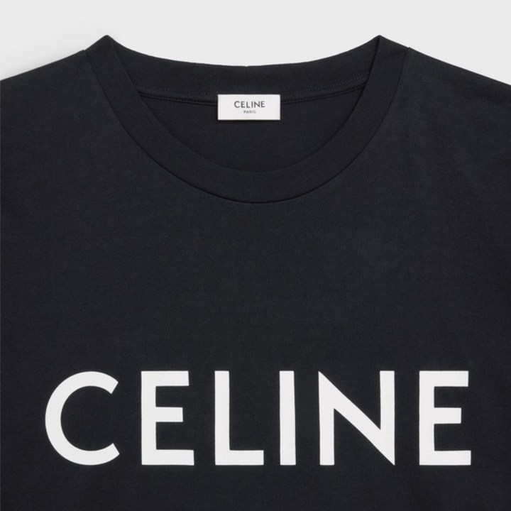 (국내 백화점) 셀린느 반팔 티셔츠 블랙 화이트 - 투데이밈