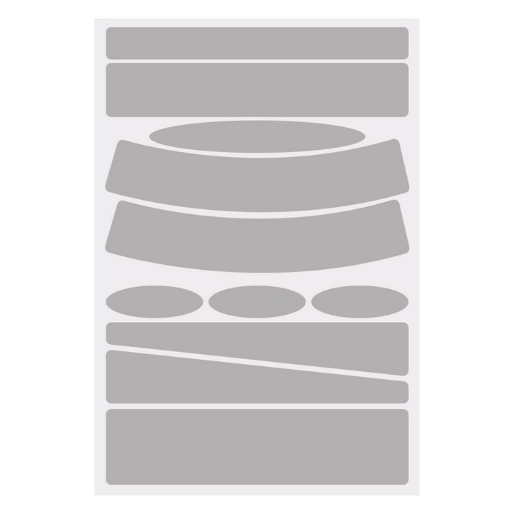 자동차 멀티 스크래치 커버 땜빵 스티커  휀다 도어 범퍼 흠집 문콕 커버  11P 대규격